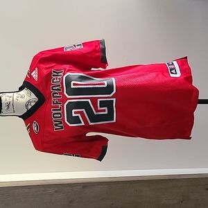 Adidas NC State Wolfpack Alternate Premier Strategy Football Jersey. Unisex